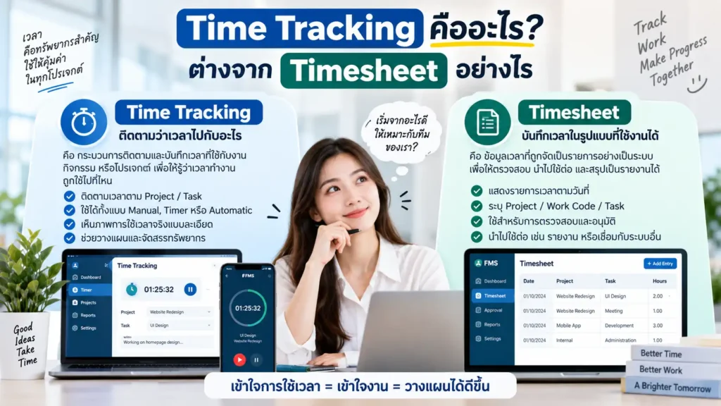 Time Tracking คืออะไร? ต่างจาก Timesheet อย่างไร