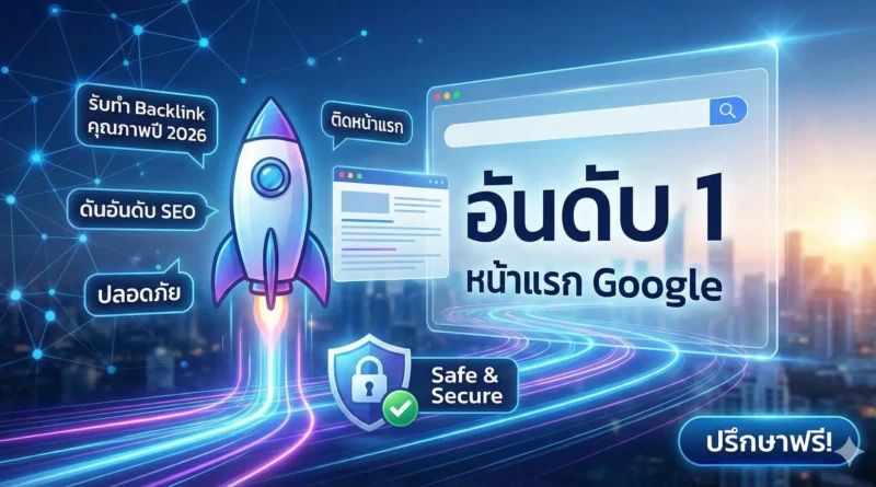 รับทำ Backlink คุณภาพปี 2026 ดันอันดับ SEO ติดหน้าแรก ปลอดภัย