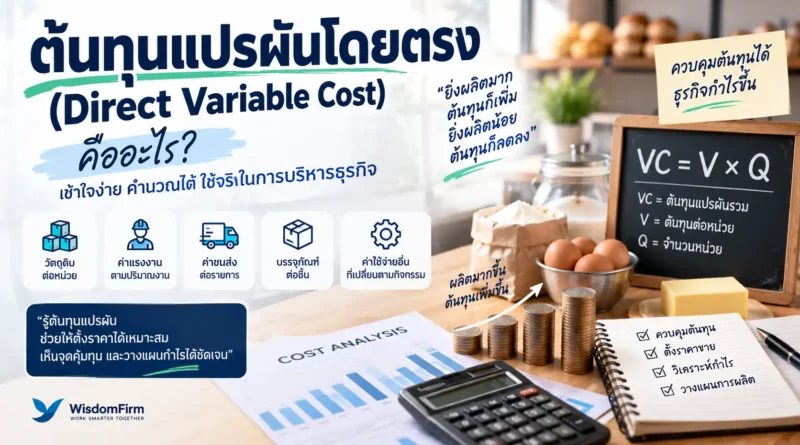 ต้นทุนแปรผันคืออะไร? สูตรคำนวณ Variable Cost