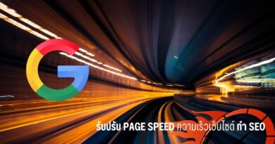 รับปรับ Page speed