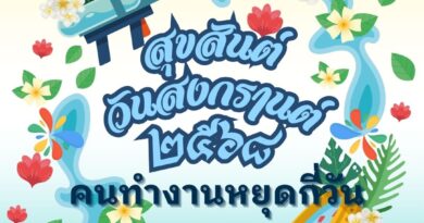 สงกรานต์หยุดเมษายน 2568