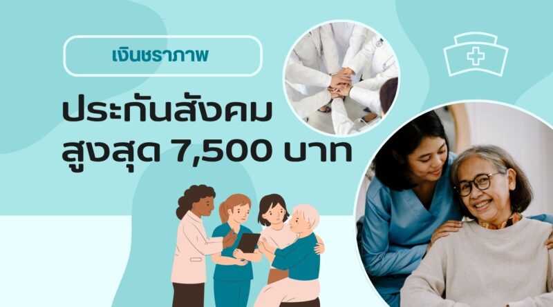 เงินชราภาพประกันสังคม สูงสุด 7,500 บาท:ผู้สูงอายุ ก.ค. 68
