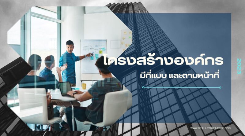 โครงสร้างองค์การมีกี่แบบ และตามหน้าที่