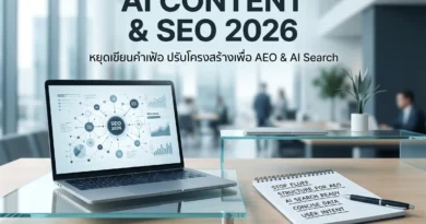 ทำเว็บด้วย AI ไม่ให้ตกอันดับ: ถอดบทเรียนเว็บคำเฟ้อ สู่โครงสร้าง SEO 2026